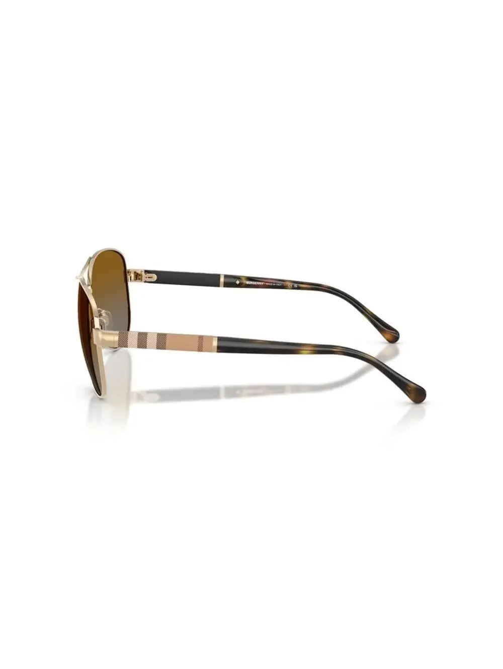 Authentic Burberry Sunglasses 0BE3080 114513 Gold/Brown, Aviator ITALY